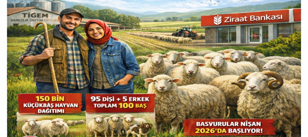 Kırsalda Bereket: 100 küçükbaş Destek
