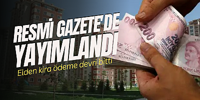 Resmi Gazetede yay?mland?: Elden kira deme devri bitti